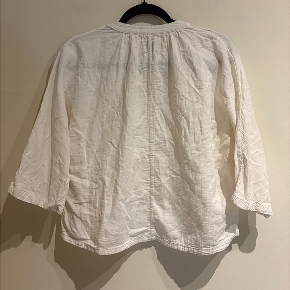 Esby Lily Top in Natural Ivory Organic Cotton - Size Small - Picture 4 of 7